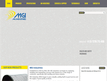 Tablet Screenshot of mg-ind.com